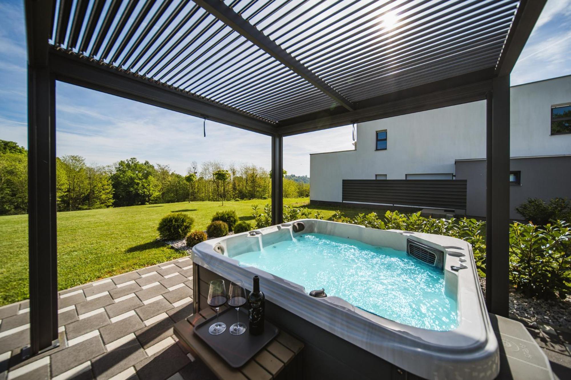 K Relax Place, Varazdinske Toplice, Modern Home With Sauna, Jacuzzi, Wifi Bagian luar foto