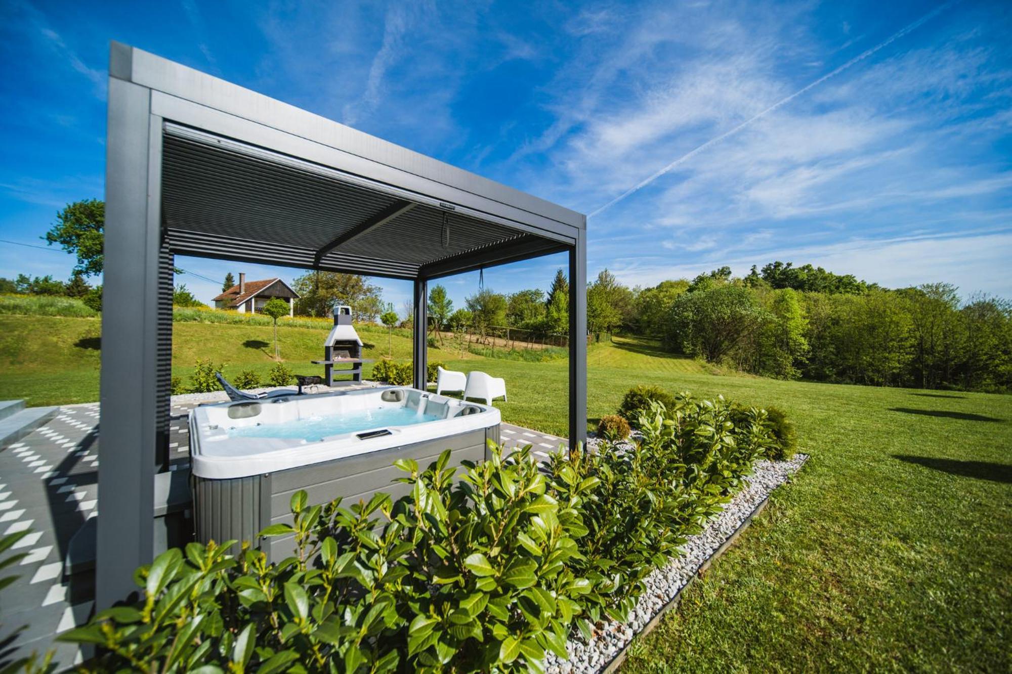 K Relax Place, Varazdinske Toplice, Modern Home With Sauna, Jacuzzi, Wifi Bagian luar foto